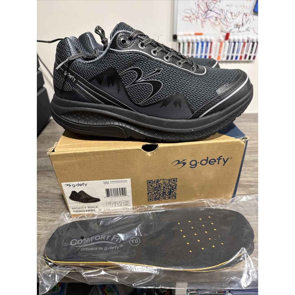 gdefy Gravity Defyer Mighty Walk Black * TB9024MBL * Men's 10 X-Wide